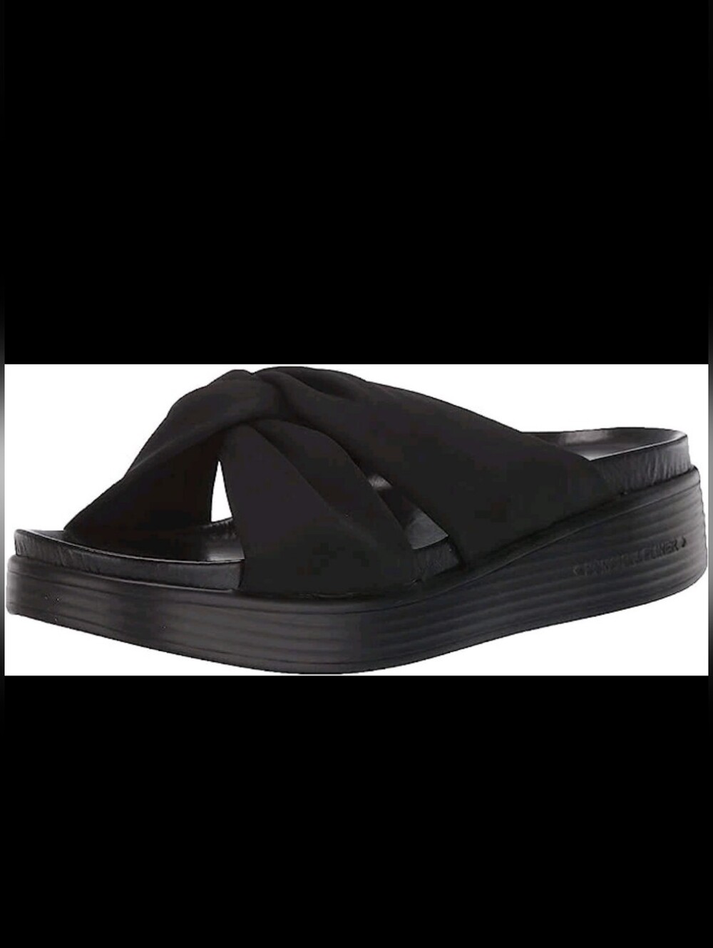 DONALD PLINER Quiet Luxury 90s BLACK WEDGE COMFORT SANDLAS SIZE 9 M